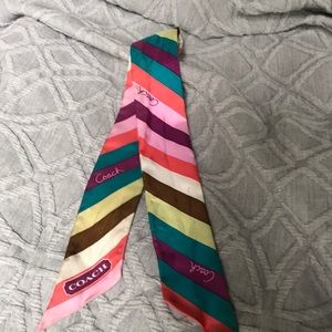 COACH Multi-colored Silky Ribbon